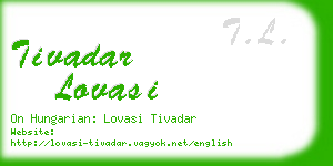 tivadar lovasi business card